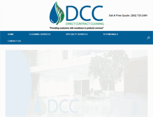 Tablet Screenshot of directcontractcleaning.com